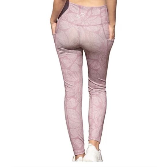 NWT San Francisco City Lights Lotus Dot Leggings, Orchid Pink - Medium - Picture 3 of 3